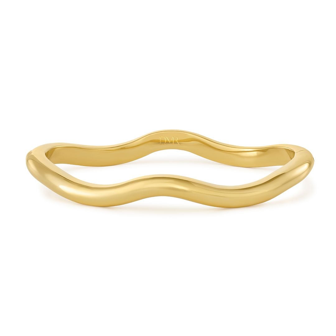 【超美品】CTHY HERITAGE/WAVE LAYERED BANGLE Making Waves Yellow Gold Bangle – DMR
