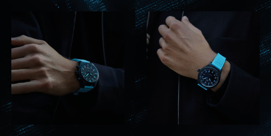 IWC Schaffhausen & George Russell Introduce Signature Blue Pilot's Watches