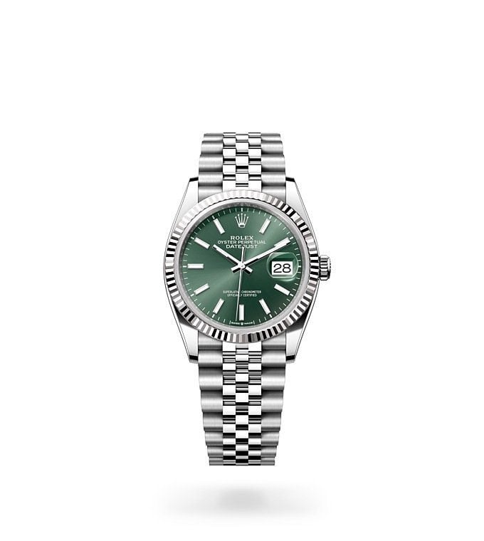 Rolex Datejust 36 in oystersteel and white gold m126234-0051 at David M Robinson