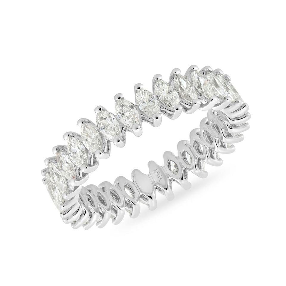 Platinum Marquise Diamond Full Eternity Ring