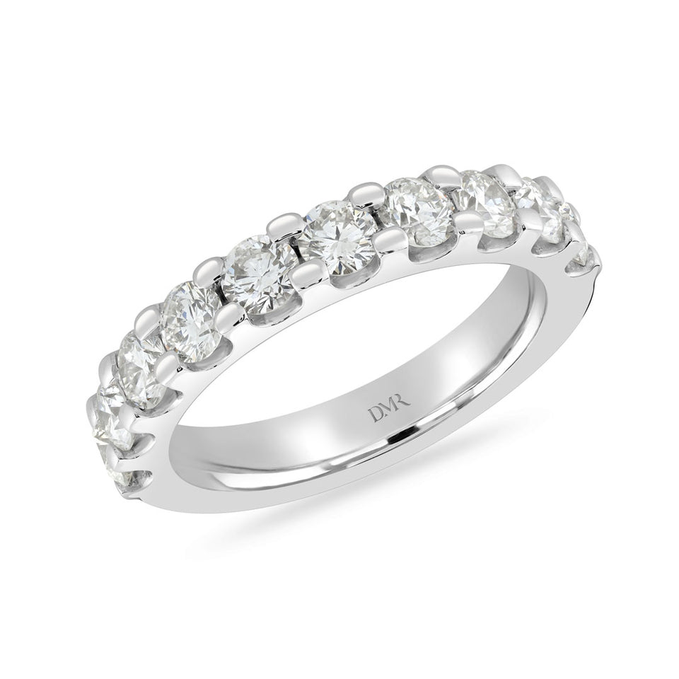 Platinum Round Brilliant Cut Diamond Eternity Ring