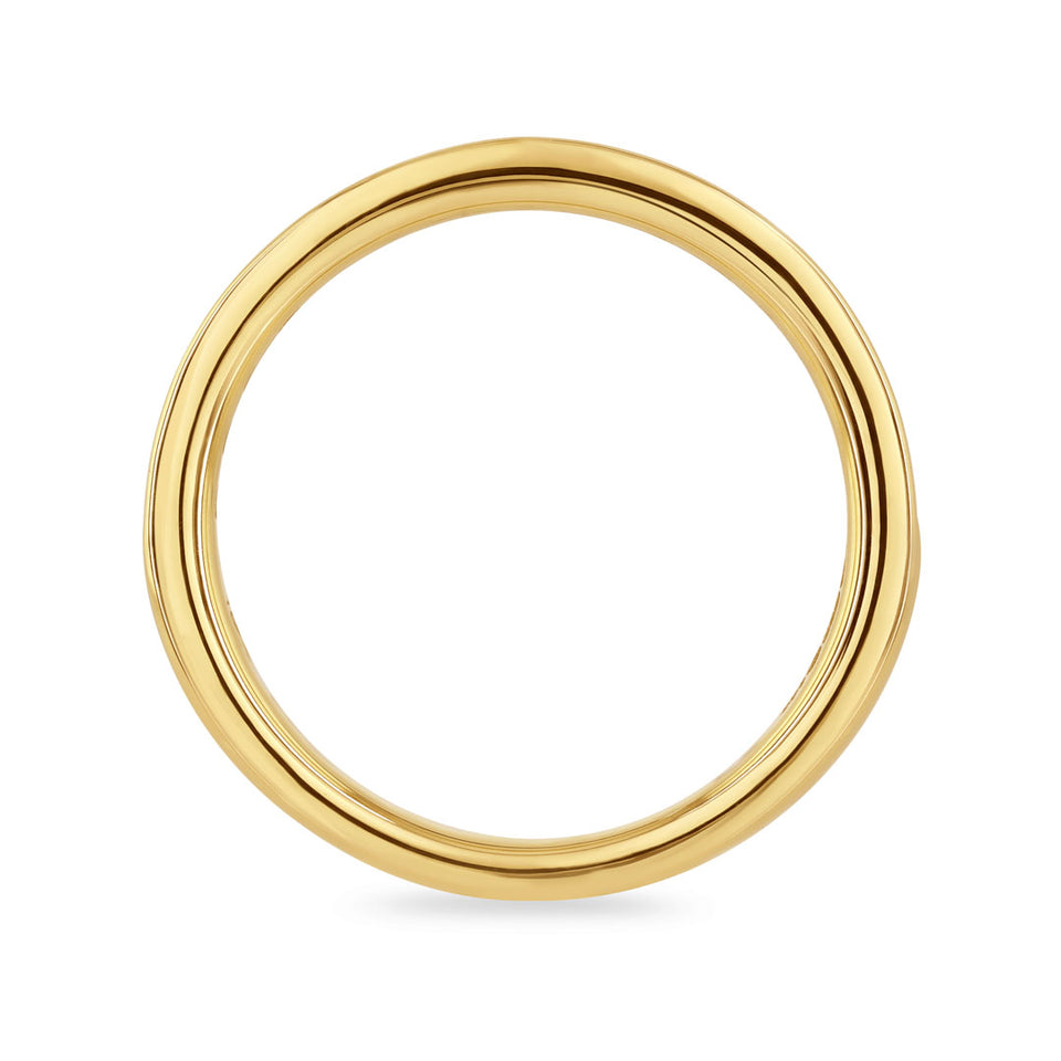 18ct Yellow Gold Round Brilliant Cut Diamond Half Eternity Ring