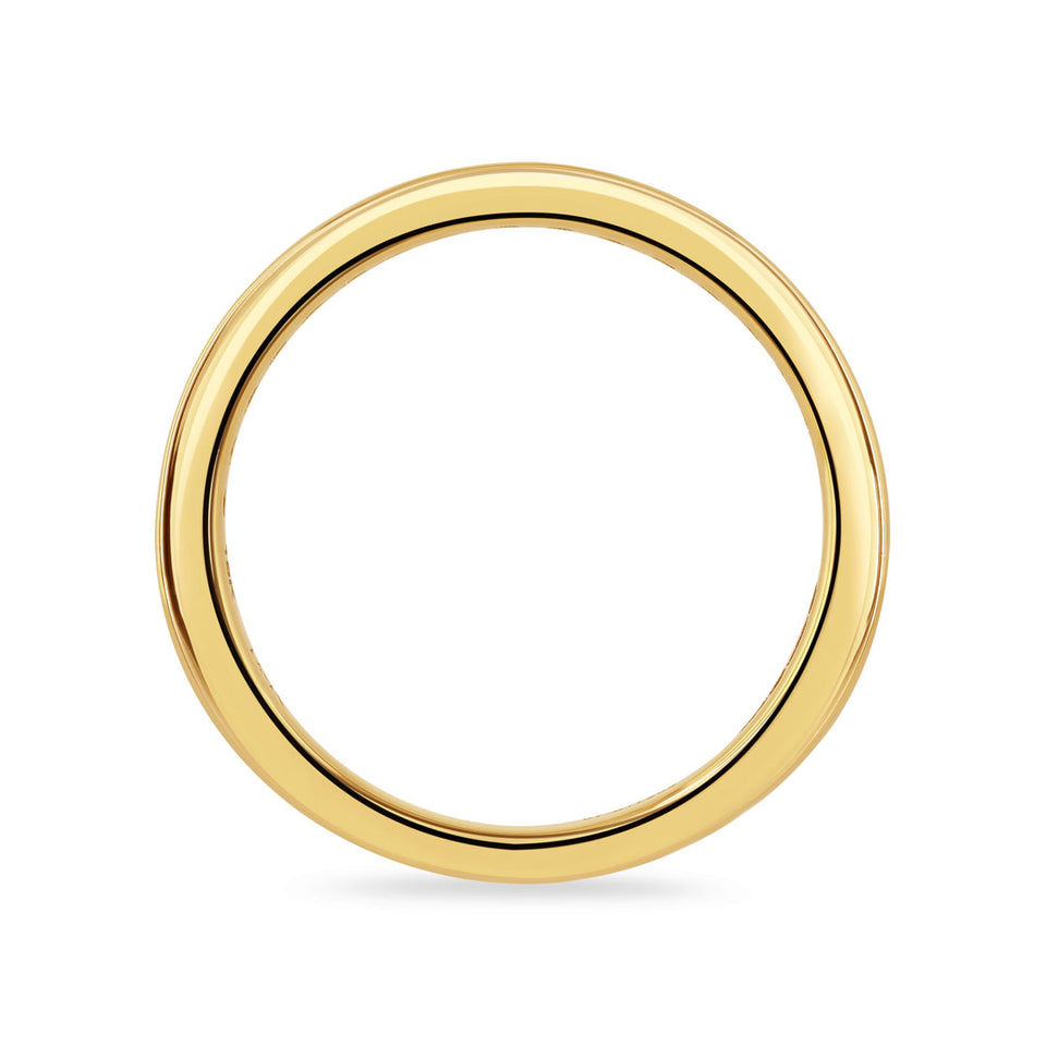 18ct Yellow Gold Round Brilliant Cut Diamond Half Eternity Ring