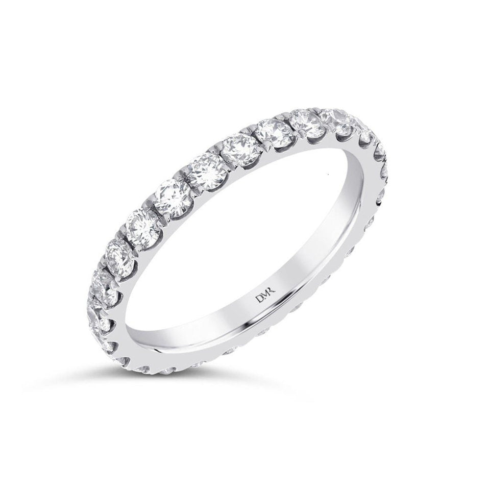 Platinum Full Diamond Set Eternity Ring