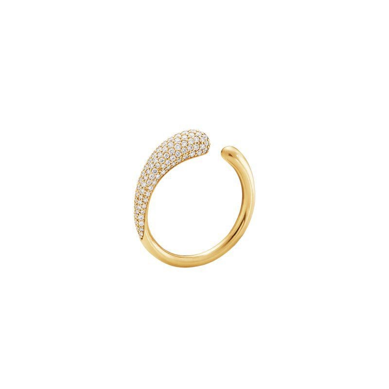 Georg Jensen Mercy 18ct Yellow Gold & Diamond Ring at David M Robinson