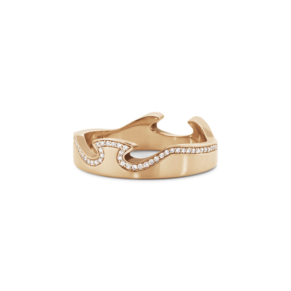 Fusion 18ct Rose Gold Diamond End Ring