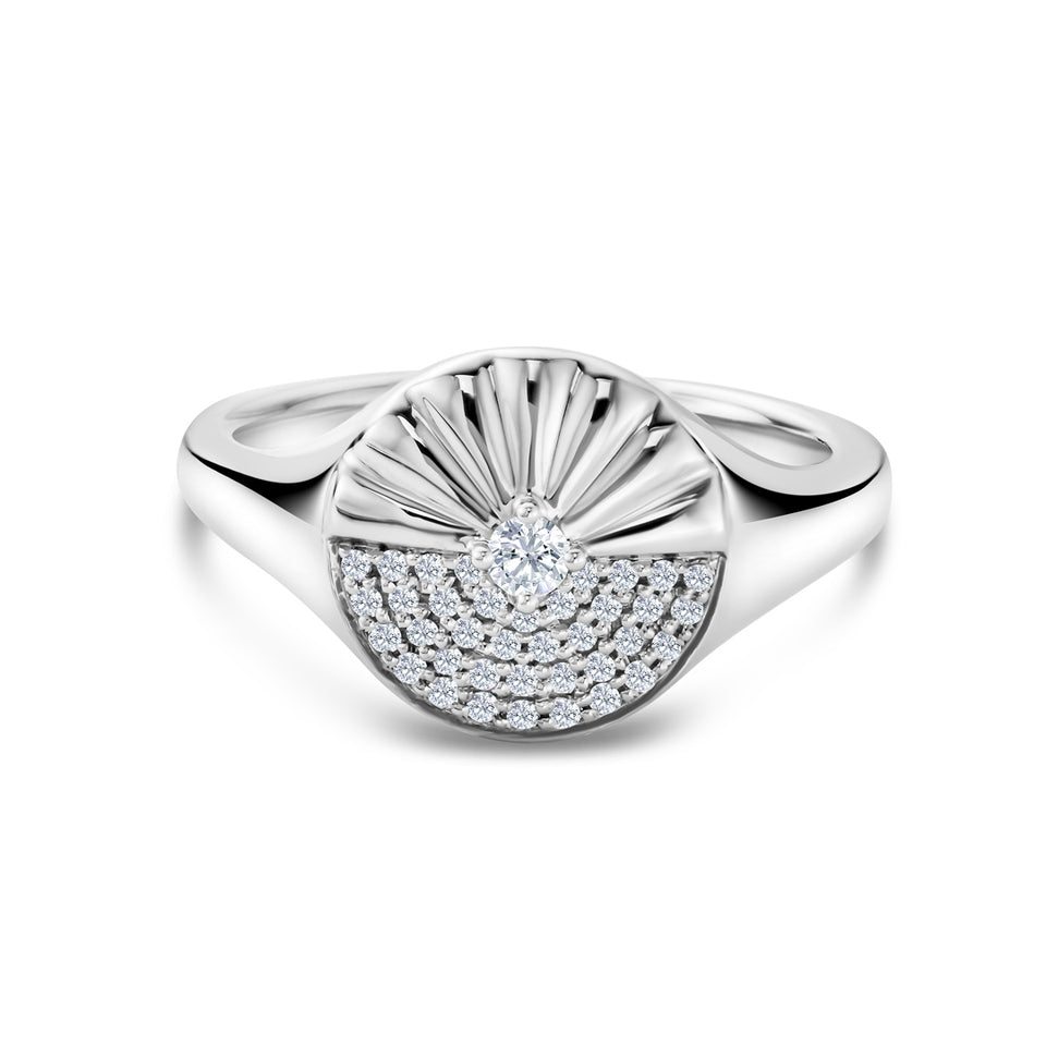 Alba Platinum Diamond Ring at David M Robinson