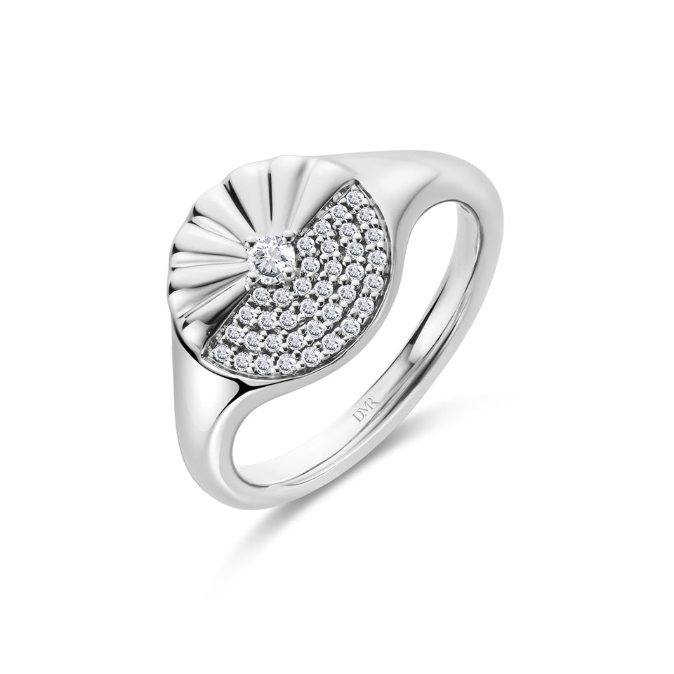 Alba Platinum Diamond Ring at David M Robinson