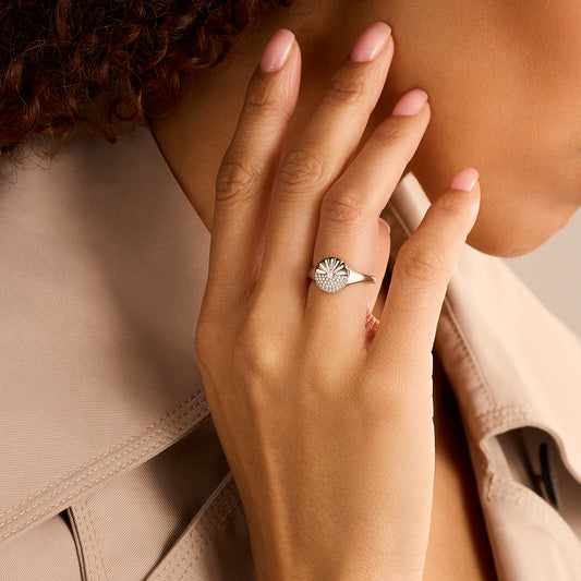 Alba Platinum Diamond Ring at David M Robinson