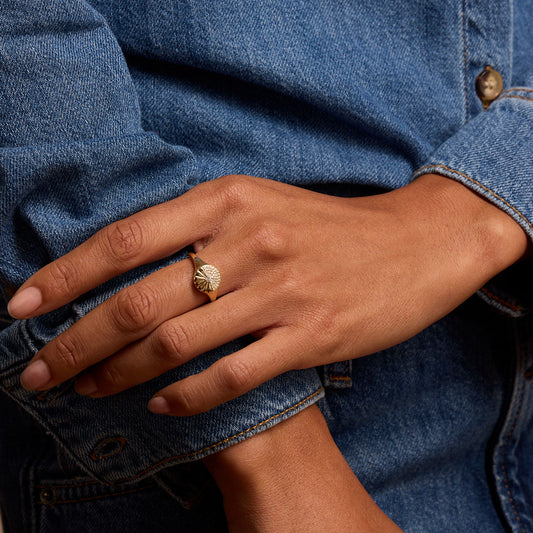 Yellow Gold Alba Ring at DMR