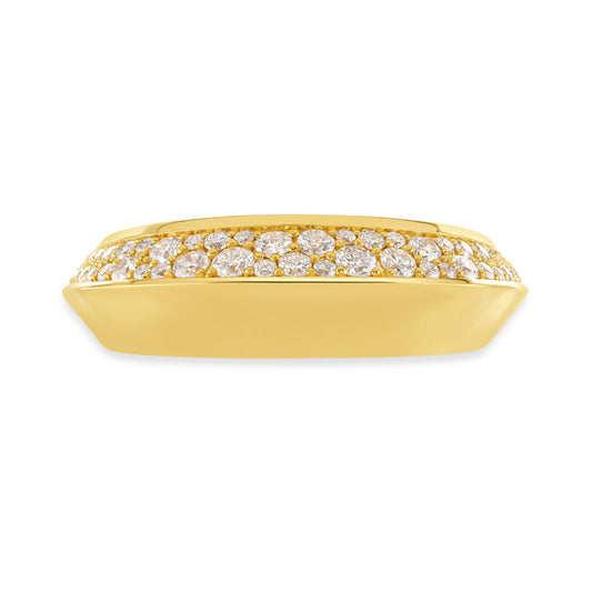 18ct Yellow Gold Round Brilliant Cut Diamond Ring at David M Robinson
