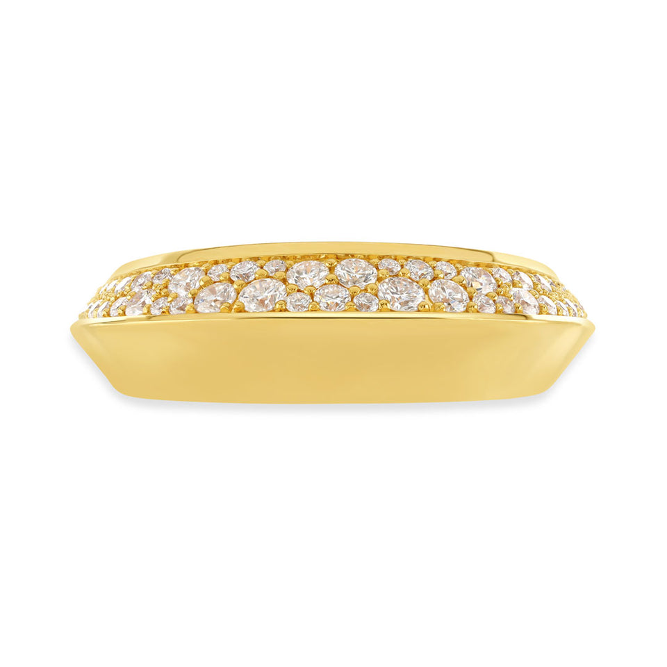 18ct Yellow Gold Round Brilliant Cut Diamond Ring at David M Robinson