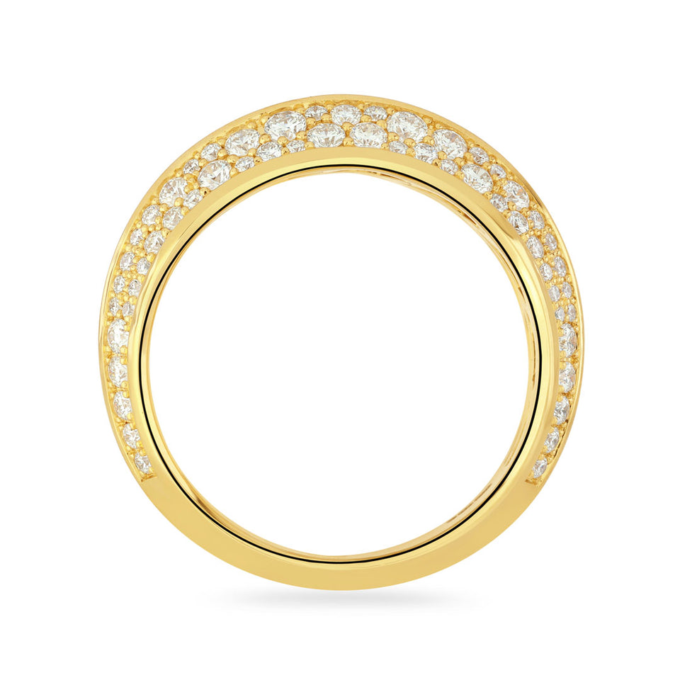 18ct Yellow Gold Round Brilliant Cut Diamond Ring at David M Robinson