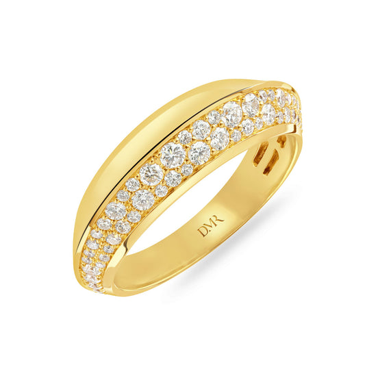 18ct Yellow Gold Round Brilliant Cut Diamond Ring at David M Robinson