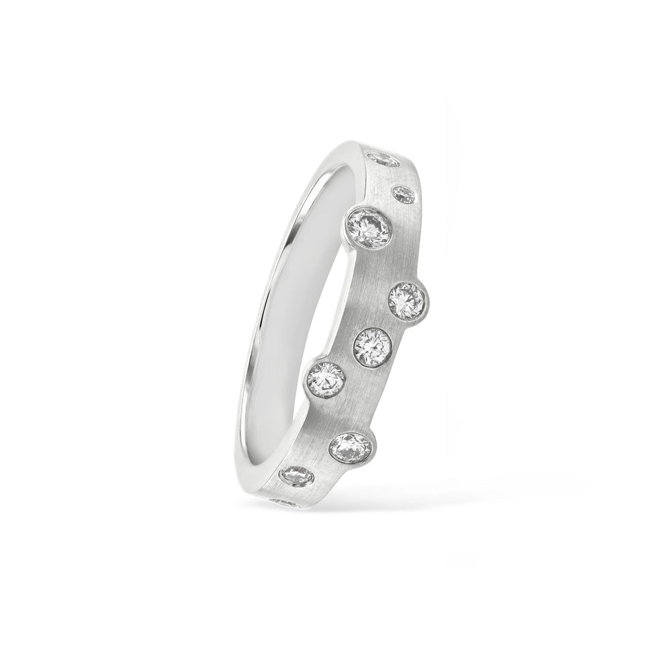 Cloud Nine White Gold Slim Diamond Ring