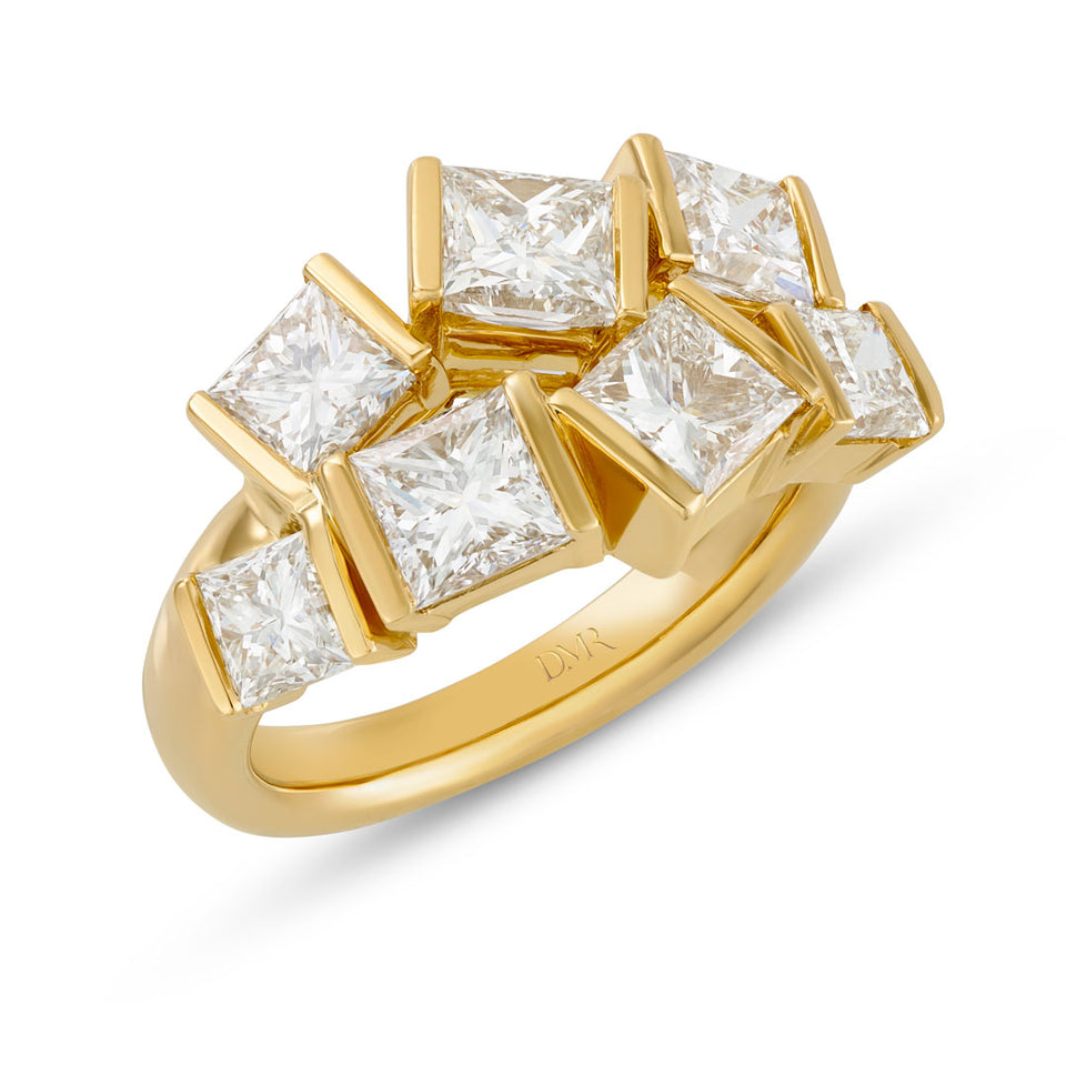 Hopscotch 18ct Yellow Gold Diamond Ring at David M Robinson