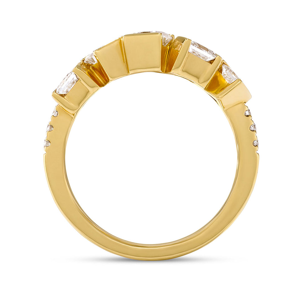 Hopscotch 18ct Yellow Gold Diamond Ring at David M Robinson
