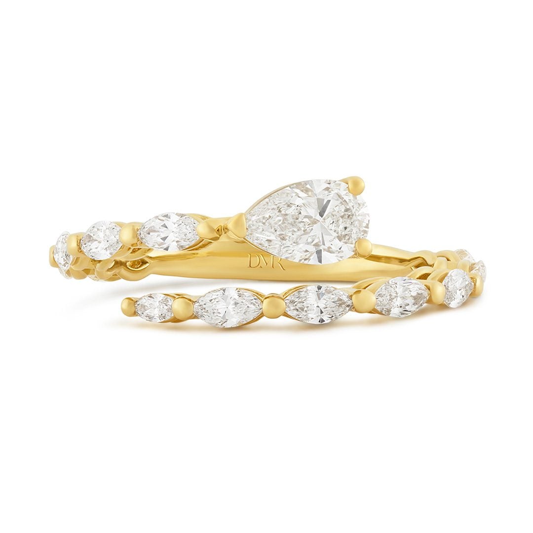 Cleo 18ct Yellow Gold Diamond Dress Ring at David M Robinson
