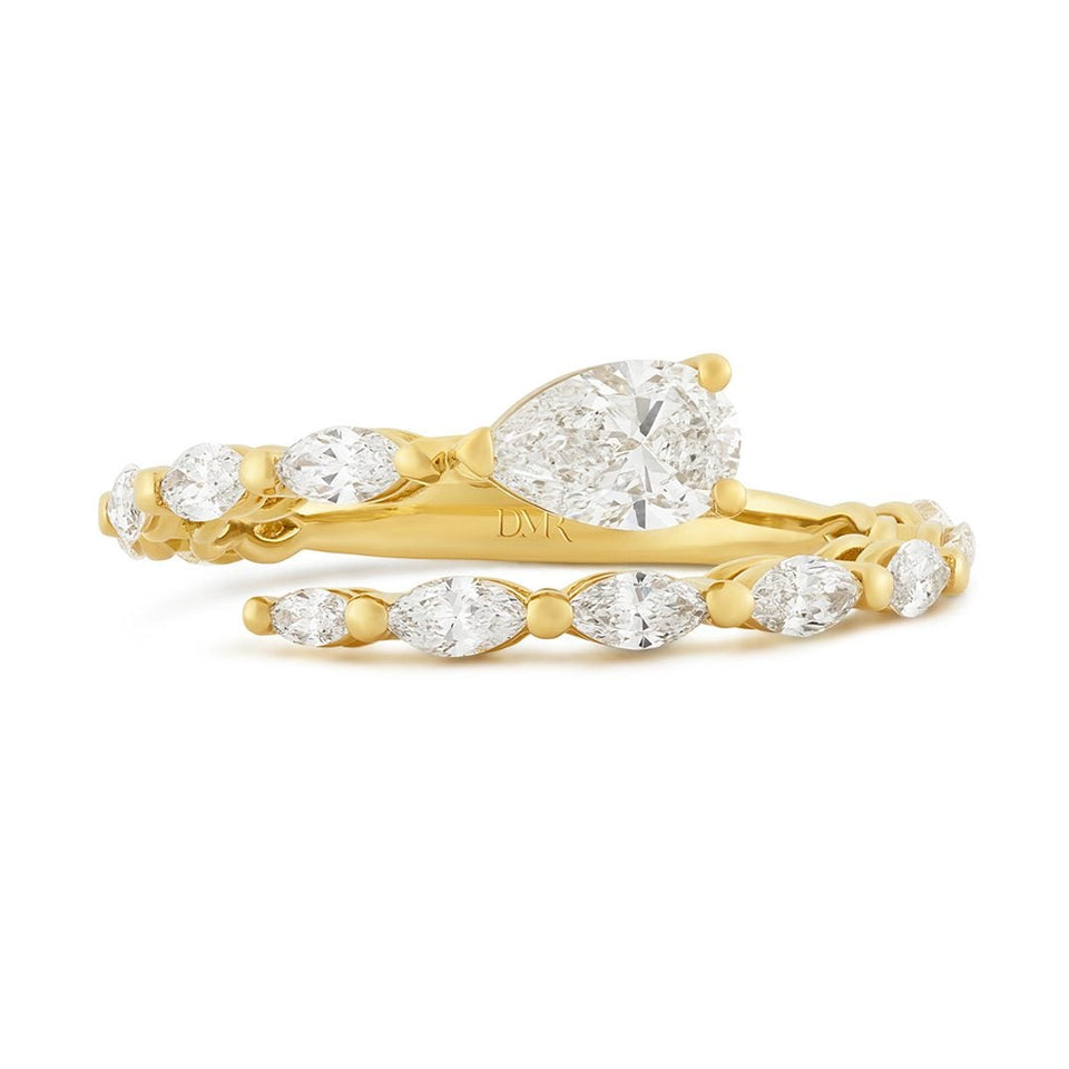 Cleo 18ct Yellow Gold Diamond Dress Ring at David M Robinson