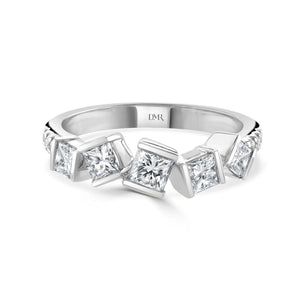 Hopscotch White Gold Diamond Ring