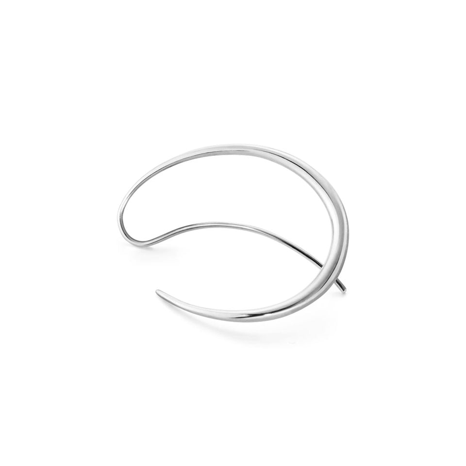 Georg Jensen Offspring Sterling Silver Double Earhoops at David M Robinson