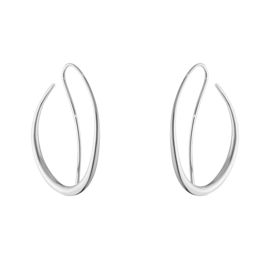 Georg Jensen Offspring Sterling Silver Double Earhoops at David M Robinson