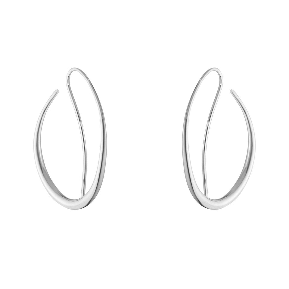 Georg Jensen Offspring Sterling Silver Double Earhoops at David M Robinson