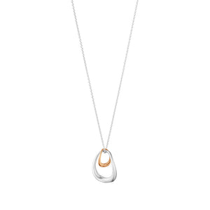Offspring Sterling Silver & 18ct Rose Gold Pendant