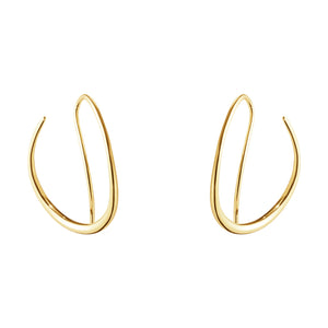 Offspring Yellow Gold Double Earhoops