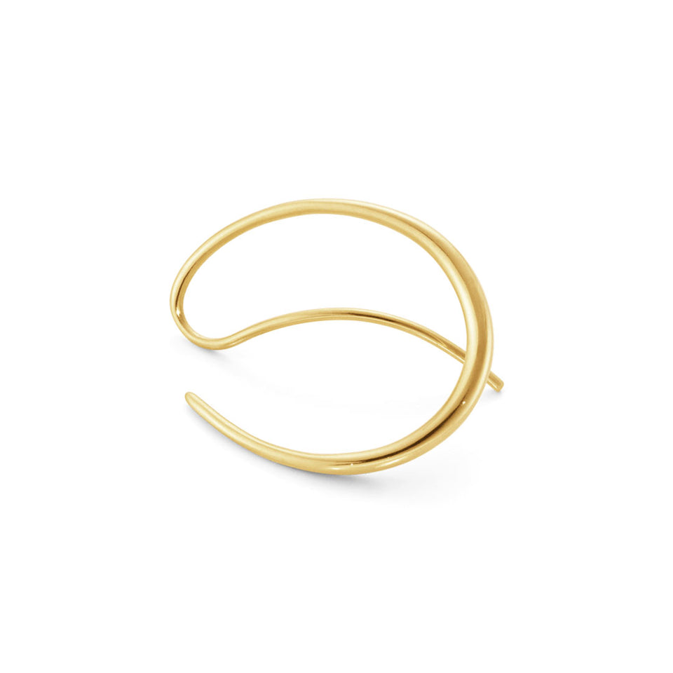 Offspring Yellow Gold Double Earhoops at David M Robinson