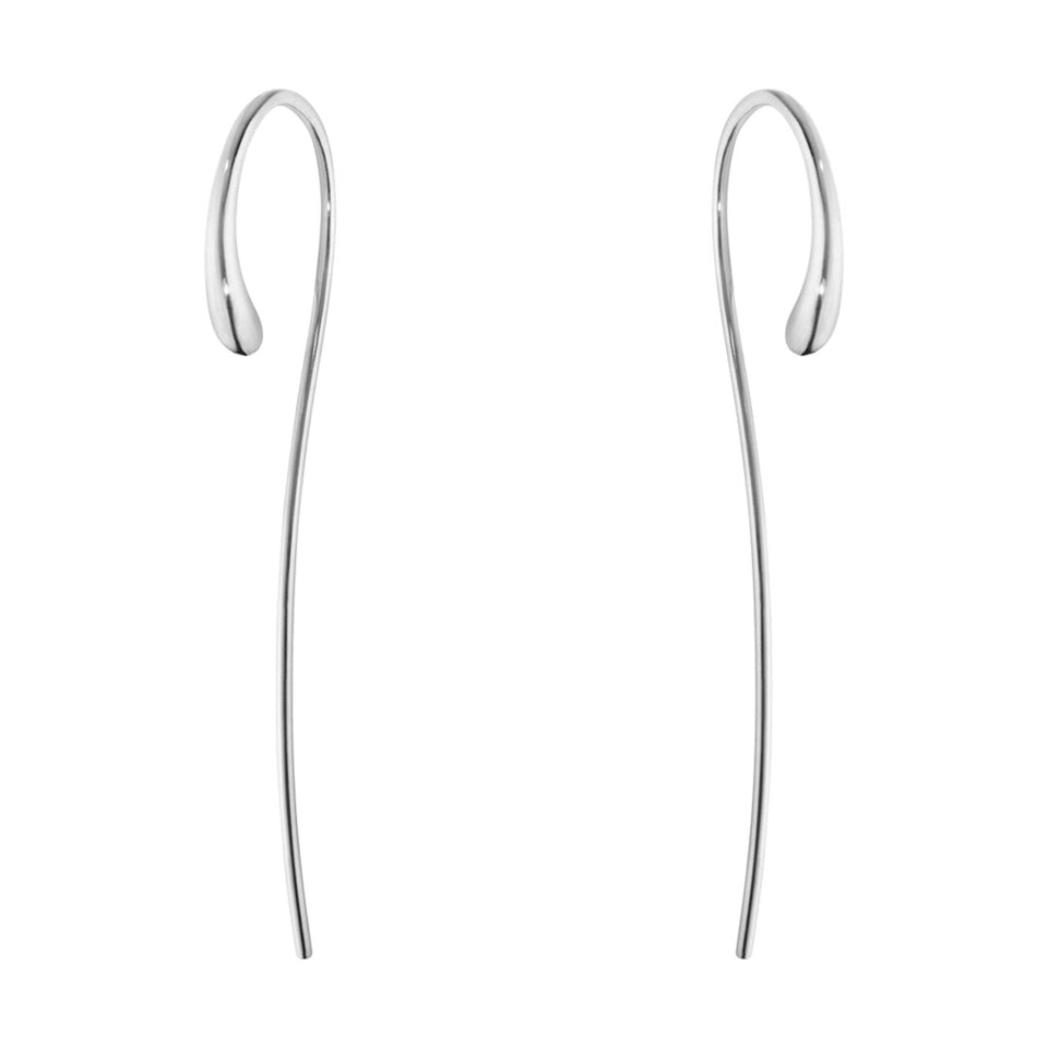 Georg Jensen Mercy Long Threader Sterling Silver Earrings at David M Robinson