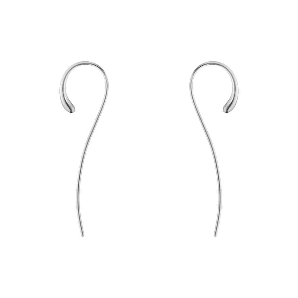 Georg Jensen Mercy Long Threader Sterling Silver Earrings at David M Robinson