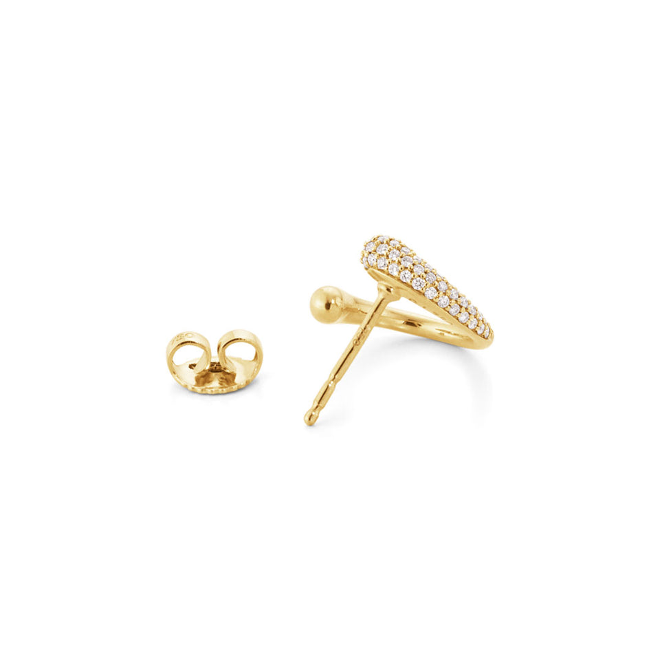 Georg Jensen Mercy 18ct Yellow Gold Earrings at David M Robinson