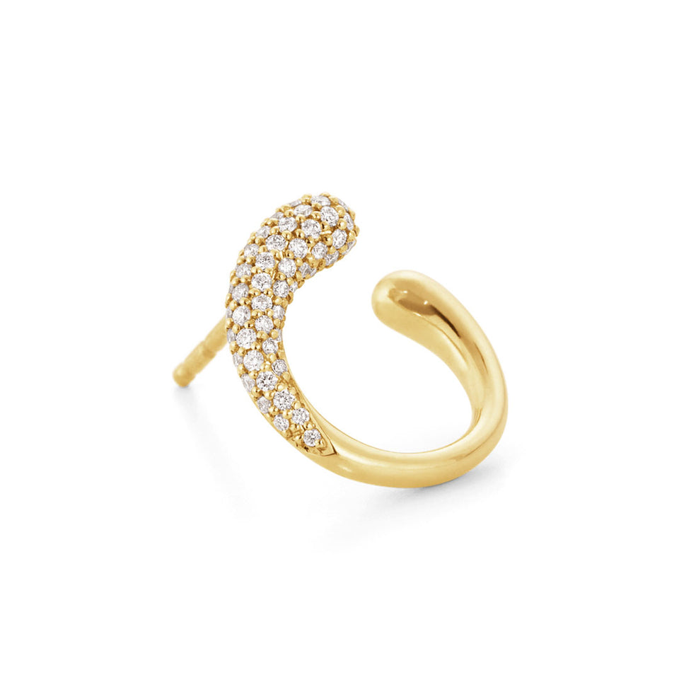 Georg Jensen Mercy 18ct Yellow Gold Earrings at David M Robinson