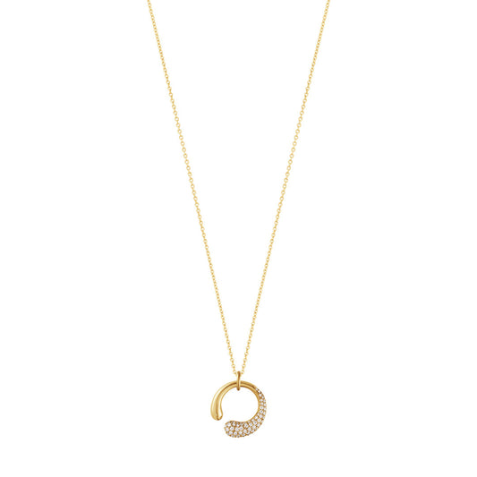 Georg Jensen Mercy 18ct Yellow Gold and Diamond Necklace at David M Robinson