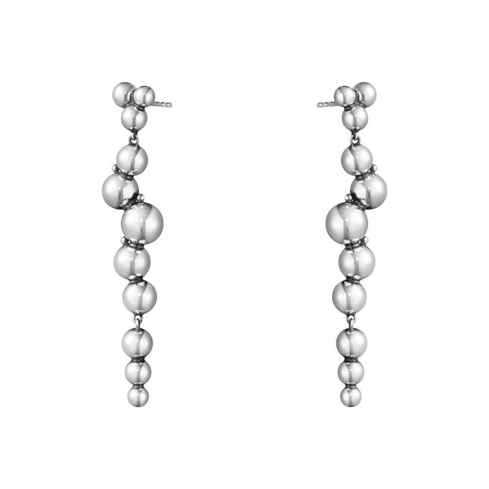 Georg Jensen Moonlight Grapes Sterling Sliver Drop Earrings at David M Robinson