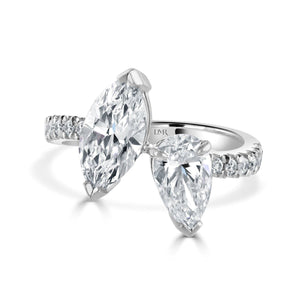 Moi et Toi Platinum Diamond Ring