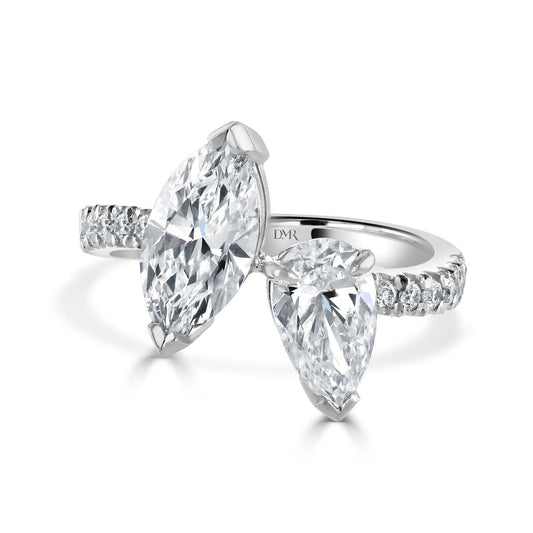 Toi et Moi Platinum Diamond Ring 1