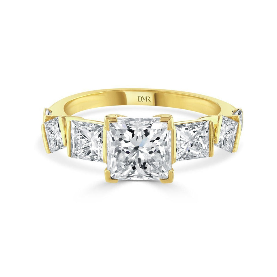 Hopscotch 18ct Yellow Gold Diamond Dress Ring at David M Robinson
