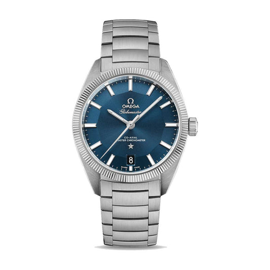 OMEGA Constellation Globemaster Steel Chronometer 39mm Watch O13030392103001 at DMR and the OMEGA Boutique Liverpool