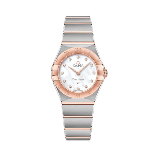 OMEGA Constellation Quartz Steel Sedna&trade; Gold 25mm Watch O13120256055001 at DMR and the OMEGA Boutique Liverpool