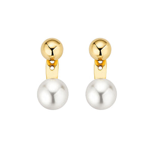 18ct Yellow Gold Akoya Pearl Stud Earrings