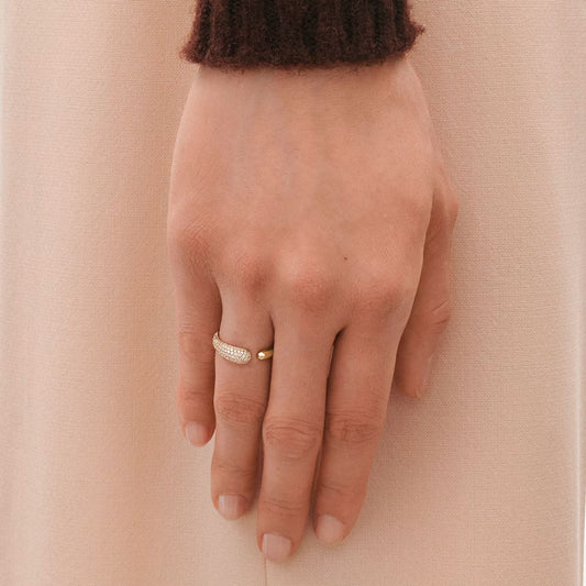 Mercy Yellow Gold & Diamond Ring