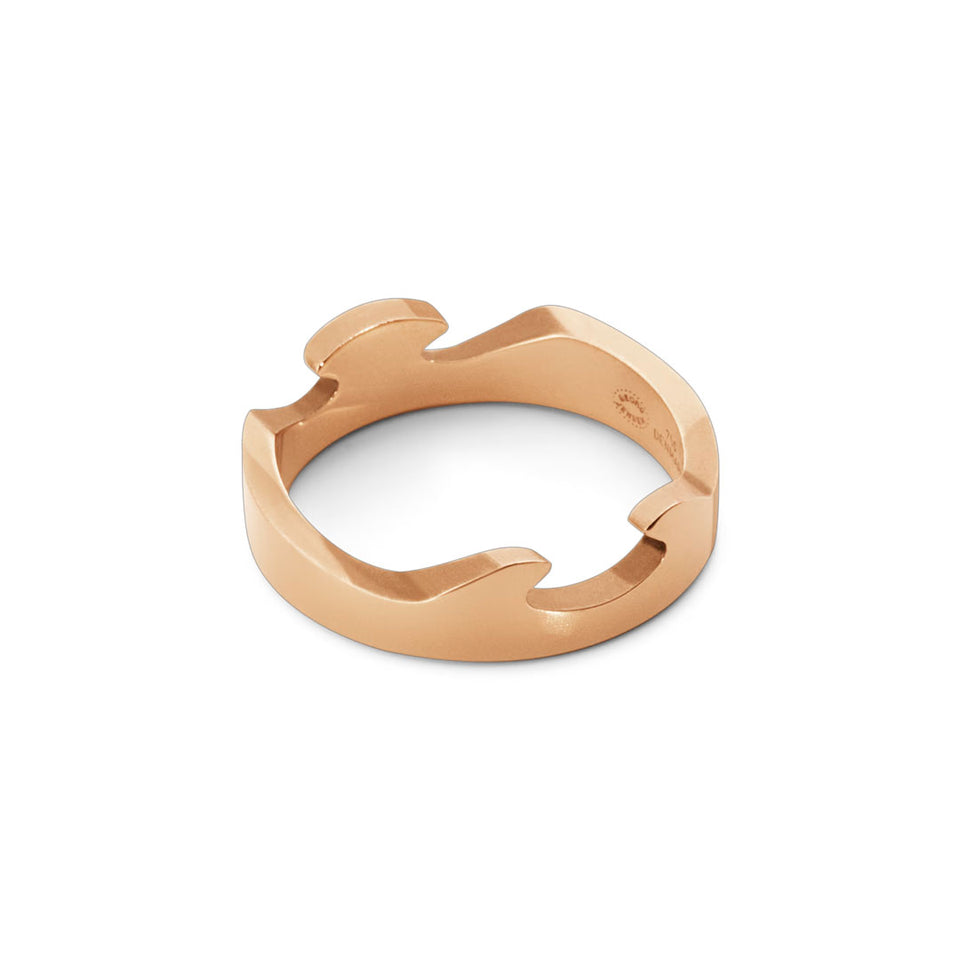 FUSION End Ring 18ct rose gold