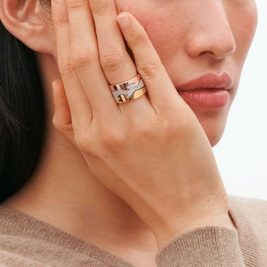 FUSION End Ring 18ct rose gold