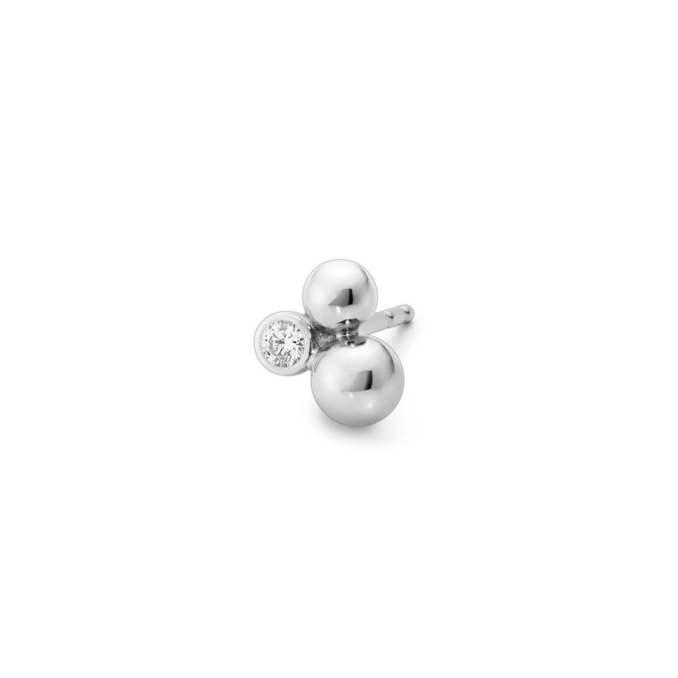Georg Jensen Moonlight Grapes Sterling Silver and Diamond Earrings at David M Robinson