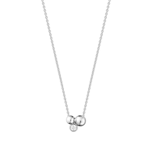 Moonlight Grapes Sterling Silver Diamond Pendant