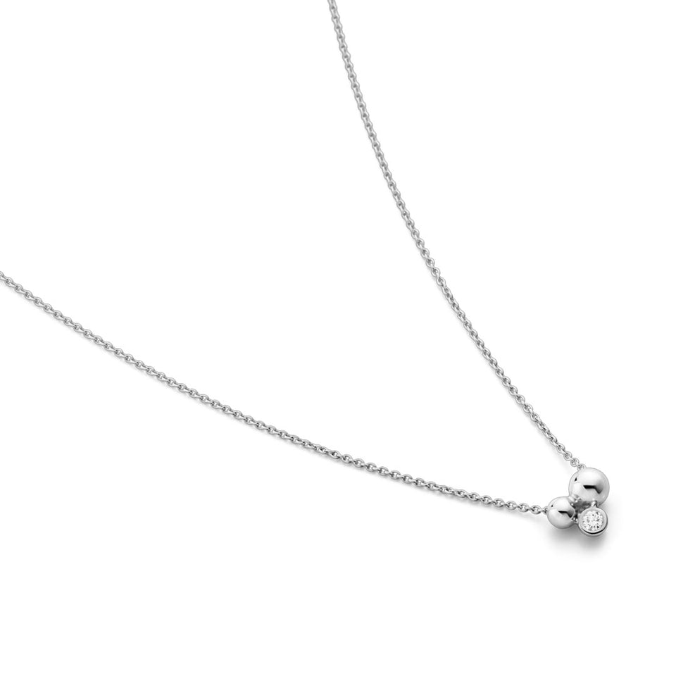 Moonlight Grapes Sterling Silver &amp; Diamond Pendant