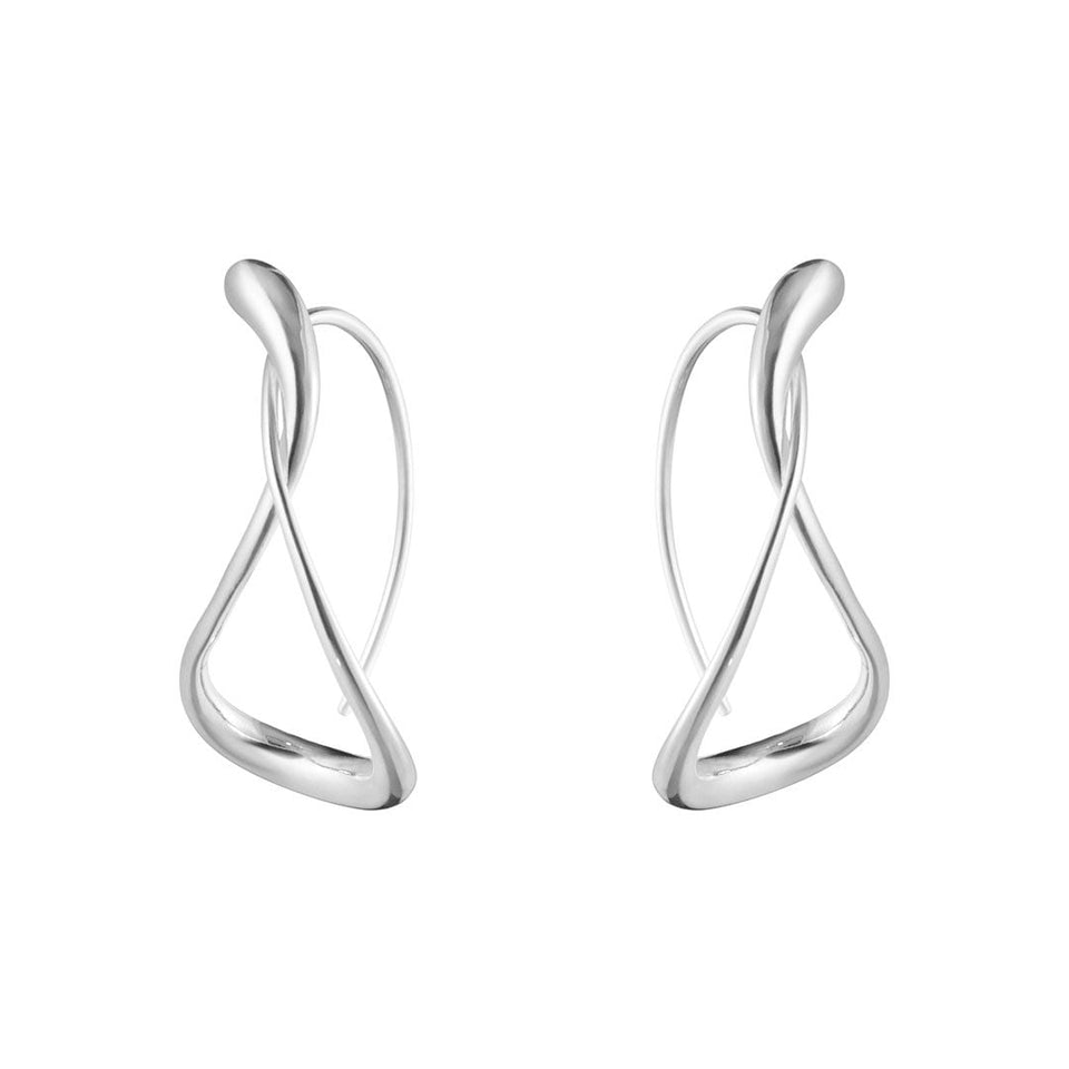 Georg Jensen Mercy Sterling Silver Earhoops at David M Robinson