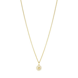 Gold Plated Sterling Silver Daisy Pendant